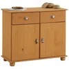 Image de Buffet salle à manger COLMAR en bois L 94 cm coloris teinté ciré avec 2 portes battantes et 2 tiroirs spacieux
