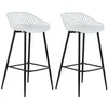 Image de Lot de 2 chaise de bar idimex interieur non pliable en plastique noir