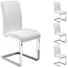 Image de Lot de 4 chaise idimex H. 96 cm non empilable non pliable en metal interieur blanc