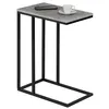 Image de Bout de canapé DEBORA table d'appoint table à café table basse de salon cadre en métal noir et plateau en MDF décor béton