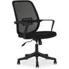 Image de Chaise de bureau ergonomique MOLLIS Noir Réglable en hauteur avec Accoudoirs, Assise Rembourrée Confortable