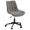 Image de Chaise de bureau VASILO en velours côtelé - Gris