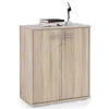 Image de Buffet salle à manger FIRMIN L 60 cm coloris chêne sonoma avec 2 portes bahut bas meuble de rangement style moderne