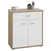 Image de Buffet salon MONACO, L 60 cm - Coloris chêne sonoma blanc