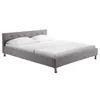 Image de Lit adulte nizza idimex 216 x 172 x 67 cm en chrome sommier a lattes pour 2 personnes de couleur