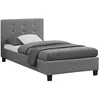 Image de Lit idimex 96 x 208 x 87 cm en tissu sommier a lattes pour 2 personnes de couleur