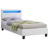 Image de Lit luceno idimex 206 x 96 x 85 cm en synthetique sommier a lattes pour 2 personnes de couleur