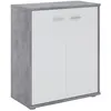 Image de Buffet salle à manger FIRMIN L 60 cm - Coloris béton et blanc