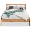 Image de Lit 140 x 200 avec sommier APOANA en bois massif - Coloris chêne