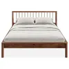 Image de Lit 140 x 190 avec sommier APOANA en bois massif - Coloris châtaignier