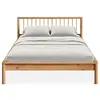Image de Lit 140 x 190 avec sommier APOANA en bois massif - Coloris chêne