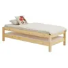 Image de Lot de 2 lits superposables 80x190 cm RINO en pin massif, vernis naturel