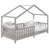 Image de Lit idimex 96 x 206 x 96 cm en pin sans sommier de couleur