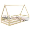 Image de Lit enfant idimex 206 x 96 x 152 cm en pin sans sommier pour 2 personnes de couleur