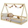 Image de Lit cabane LUSIA 80 x 160 cm, en pin massif naturel