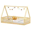 Image de Lit enfant idimex 96 x 206 x 132 cm en bois sans sommier de couleur