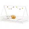 Image de Lit idimex 96 x 206 x 132 cm en bois sans sommier de couleur