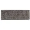 Image de Tête de lit ELOWA 160 sur pieds, en tissu - Gris