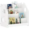 Image de Bibliothèque enfant BRUNO en pin massif laqué blanc