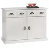Image de Buffet salle à manger PARIS L 91 cm en bois massif - Blanc