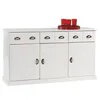 Image de Buffet salon PARIS L 133 cm bois massif, Blanc