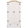 Image de Armoire CAMPO avec 2 portes et 1 tiroir - En pin massif coloris blanc/naturel