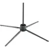 Image de K&M Support pour flûte, base à 4 pieds 15262, Pied + support pour instrument, Noir