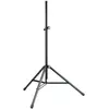 Image de K&M Pied pour enceintes, réglable de 137 à 218 cm (1 pièce, Support, Réglable en hauteur), Pied + support mural pour enceinte, Noir