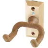 Image de K&M Support mural pour guitare (Contrebasse, Guitare, Guitare électrique), Pied + support pour instrument, Marron