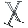 Image de K&M Topline Rick 20 - Support pour clavier, contrôleur MIDI (à double croisillon style X) - noir