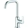Image de Kludi, Robinetterie de salle de bains, Mitigeur lavabo PURE&EASY DN 15 noir sans vidage chr