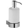 Image de Keuco, Distributeur de savon + porte-savon, Distributeur de savon liquide avec support Plan 14953019000 chromé/cristal mat