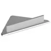 Image de Tablette d'angle avec raclette intégrée série EDITION 400 - Tablette finition : Chromé -