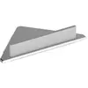 Image de Keuco, Rangement pour douche, Tablette de douche d'angle EDITION 400 avec raclette à verre Alu sil-elo/we (24.50 x 24.20 x 6.30 cm)