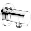 Image de Keuco, Robinetterie de salle de bains, Mitigeur thermostatique de douche IXMO solo UP avec raccord de flexible. Rosace ronde vc