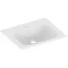 Image de Keuco, Lavabo, lavabo en céramique X-LINE 465x17x383mm blanc avec 1L-évier (383 mm, 465 mm)