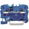 Image de Wago Bornier rail DIN 2 x 4 mm2 bleu (Divers), Accessoires électroniques + boîtier, Bleu