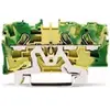 Image de Wago Borne De Passage 3 X 4 Mm2 Vert/Jaune, Accessoires électroniques + boîtier, Vert, Jaune