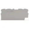 Image de Wago 2002-1491 Plaque de finition et de séparation Gris 100 pcs., Accessoires électroniques + boîtier, Gris