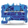 Image de Wago Bornier rail DIN 2 x 2,5 mm2 bleu, Accessoires électroniques + boîtier, Bleu