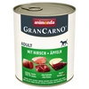 Image de 6x800g animonda GranCarno Original Adult cerf, pommes Pâtée pour chien