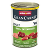 Image de 6x400g animonda GranCarno Original Adult boeuf, coeurs de canard Pâtée pour chien