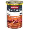Image de 6x400g animonda GranCarno Original Adult coeurs de volaille Pâtée pour chien