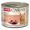 Image de 6x200g Adult poulet, dinde, coeur de canard Animonda Carny - Pâtée pour chat