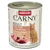 Image de 6x800g Adult poulet, dinde et coeur de canard Animonda Carny - Pâtée pour chat