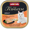 Image de 6x100g Adult Coeur gourmand poulet, filet de saumon, épinards Animonda Vom Feinsten