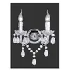 Image de Applique lüster chromé transparent claire 2x40w e14