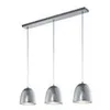 Image de Suspensions ontario nickel mat argent 3x40w e14
