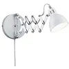 Image de Reality leuchten r20321031 scissor wandleuchte, métal, e14, blanc mat, 30 x 30 x 53 cm