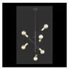Image de Suspensions cross noir mat 6x28w e27